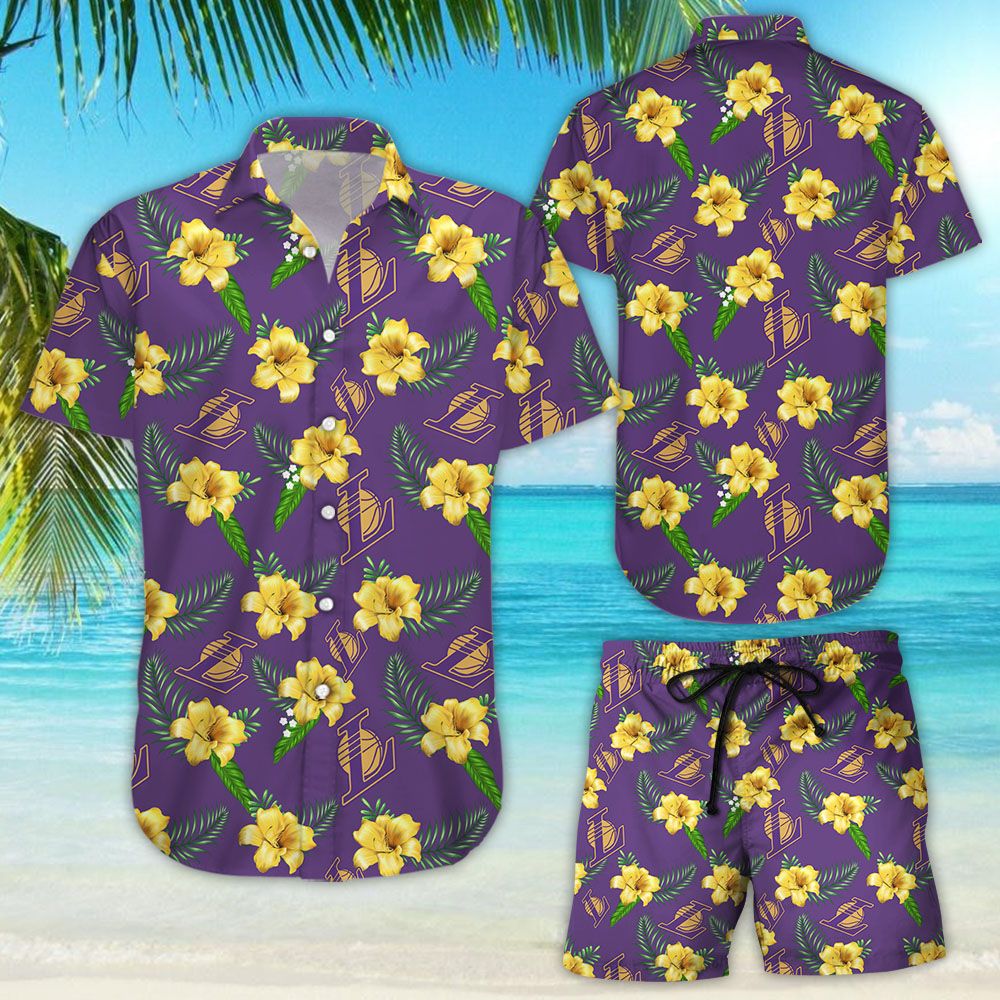 Los Angeles Lakers Hawaiian Shirt For Summer