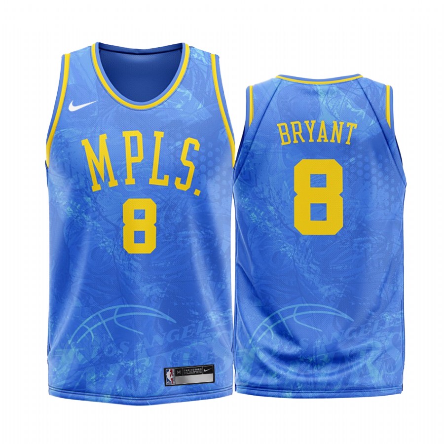 Los Angeles Lakers Kobe Bryant #8 Blue 2020 Fashion Edition Jersey