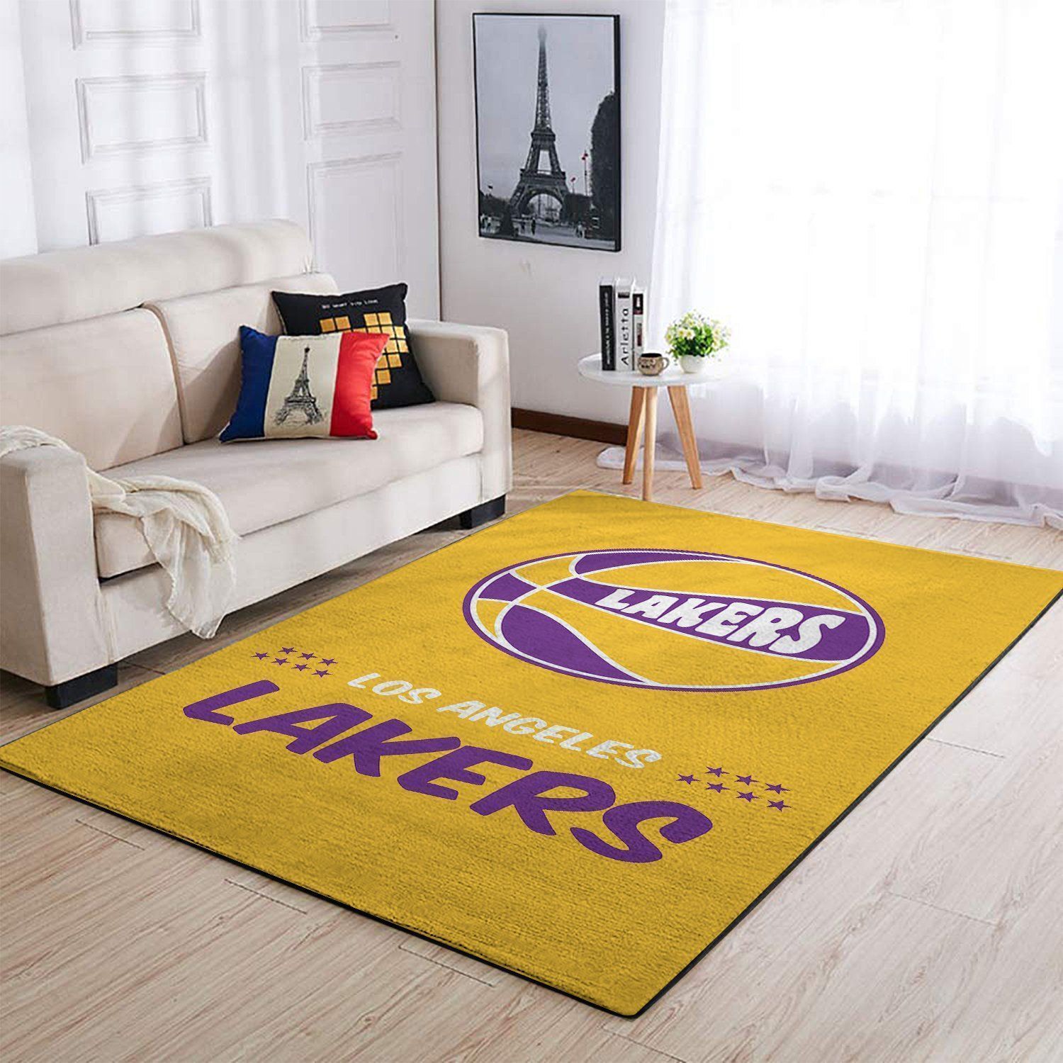 Los Angeles Lakers Living Room Area Rectangle Rug