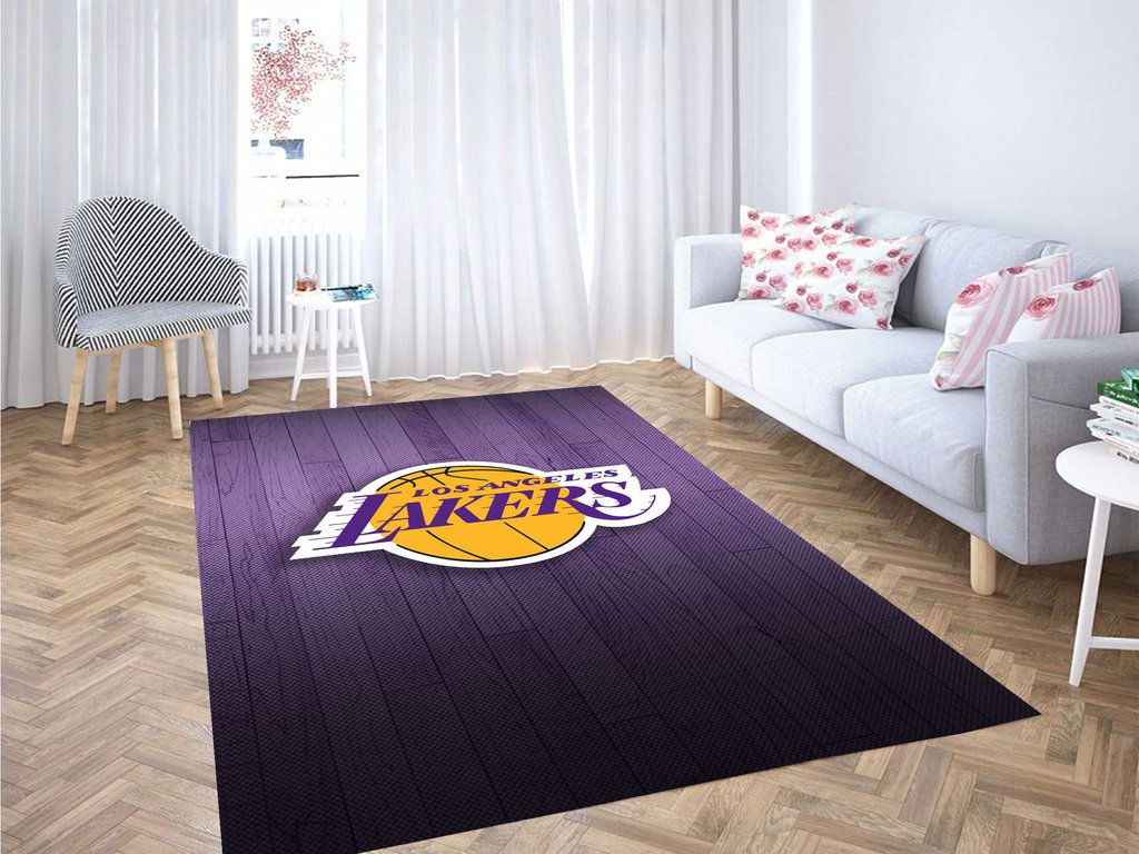 Los Angeles Lakers Logo Living Room Modern Carpet Rectangle Rug