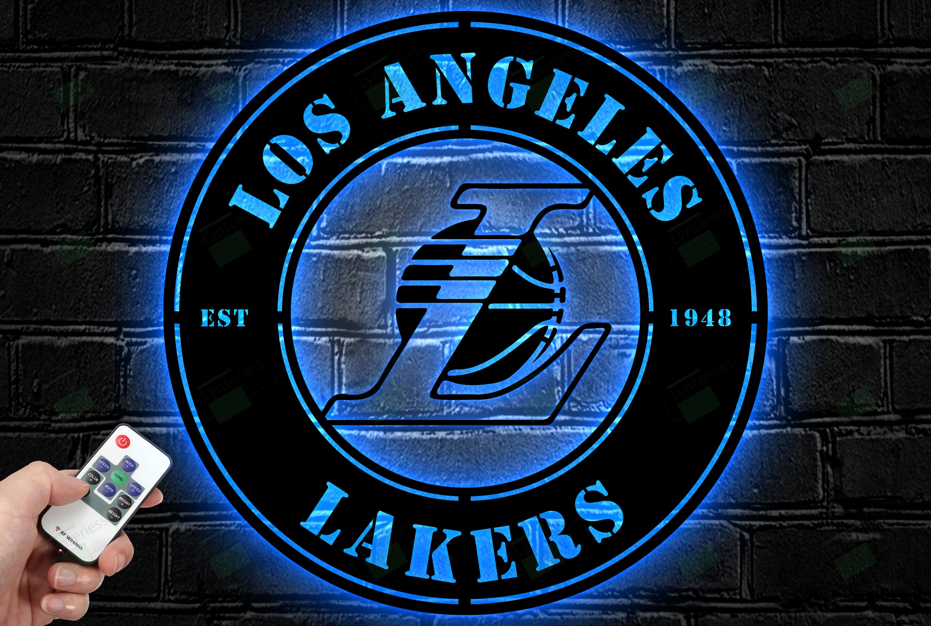 Los Angeles Lakers Metal Sign – Led Light Sign NBA
