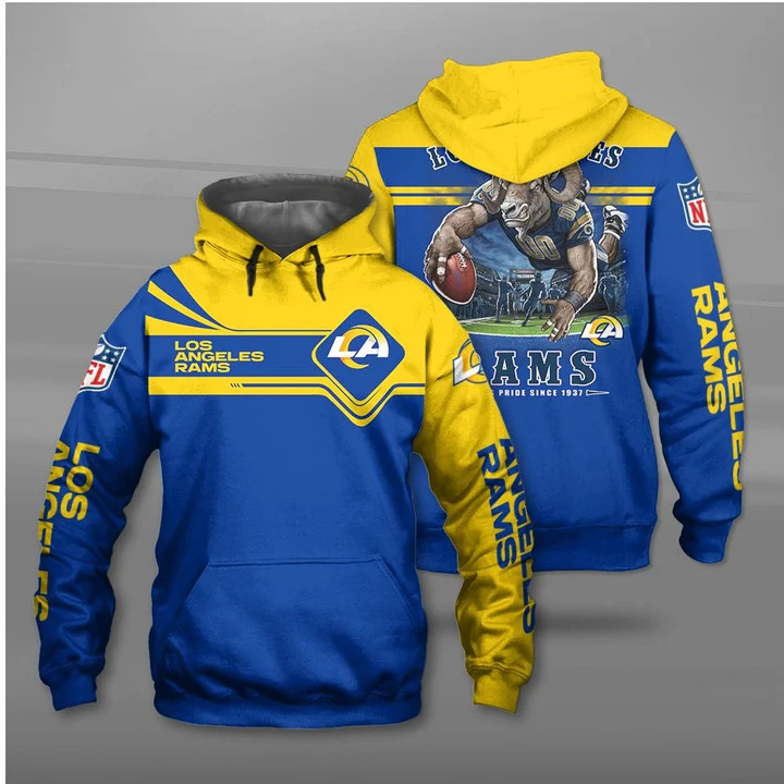 LOS ANGELES RAMS 3D Hoodies 3D A1804