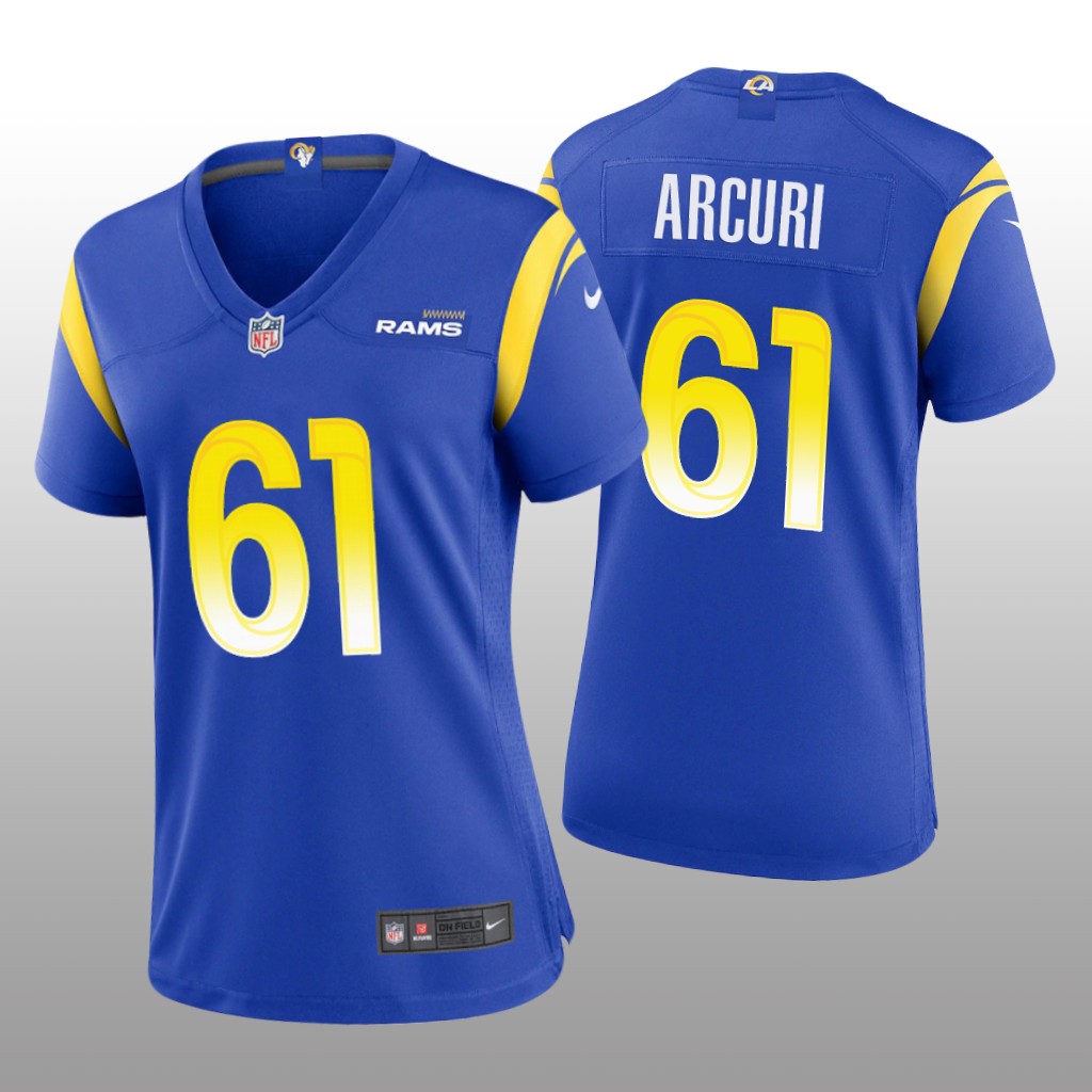 Los Angeles Rams A.J. Arcuri Royal Jersey Game - Women's