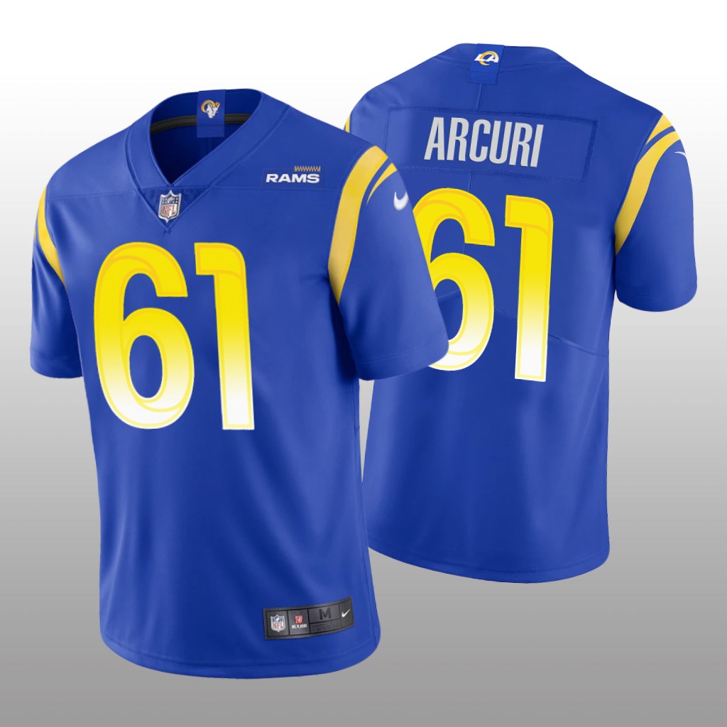 Los Angeles Rams A.J. Arcuri Royal Jersey Vapor Limited - Men's