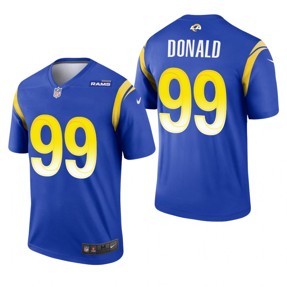 Los Angeles Rams Aaron Donald Royal Jersey Legend - Men's