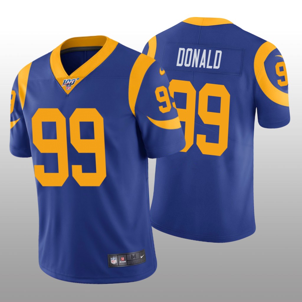 Los Angeles Rams Aaron Donald Royal Vapor Limited Jersey 100th Season - Men's