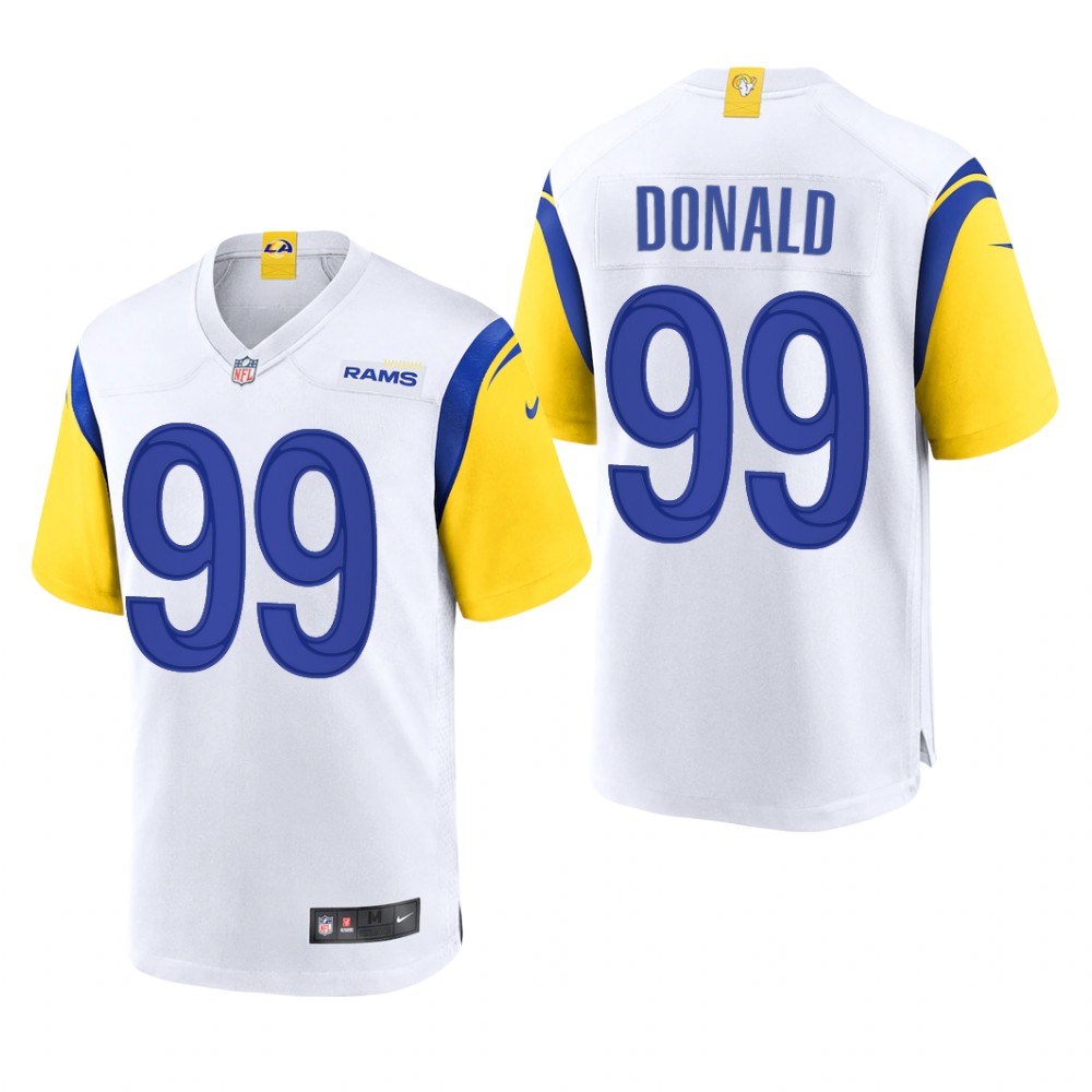 Los Angeles Rams Aaron Donald White Jersey Alternate Game - Men's