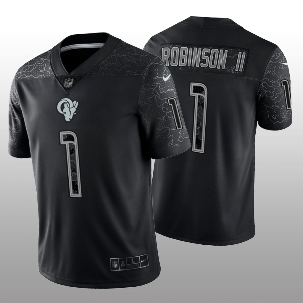 Los Angeles Rams Allen Robinson II Black Jersey Reflective Limited - Men's