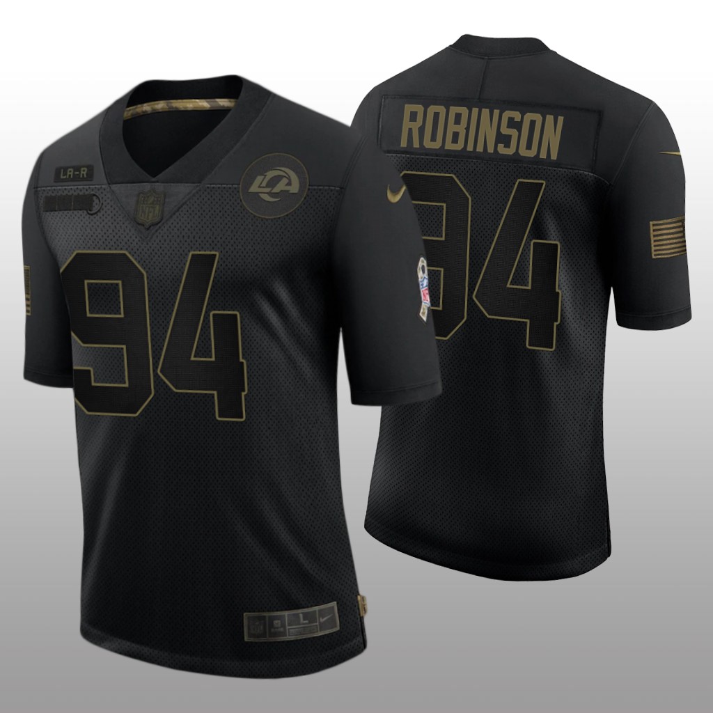 Los Angeles Rams A'Shawn Robinson Black Limited Jersey 2020 Salute to Service - Men's