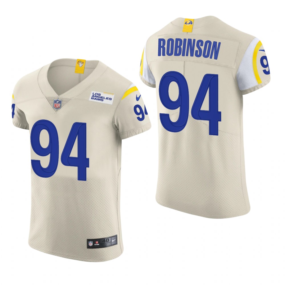 Los Angeles Rams A'Shawn Robinson Cream Jersey Vapor Elite Men's