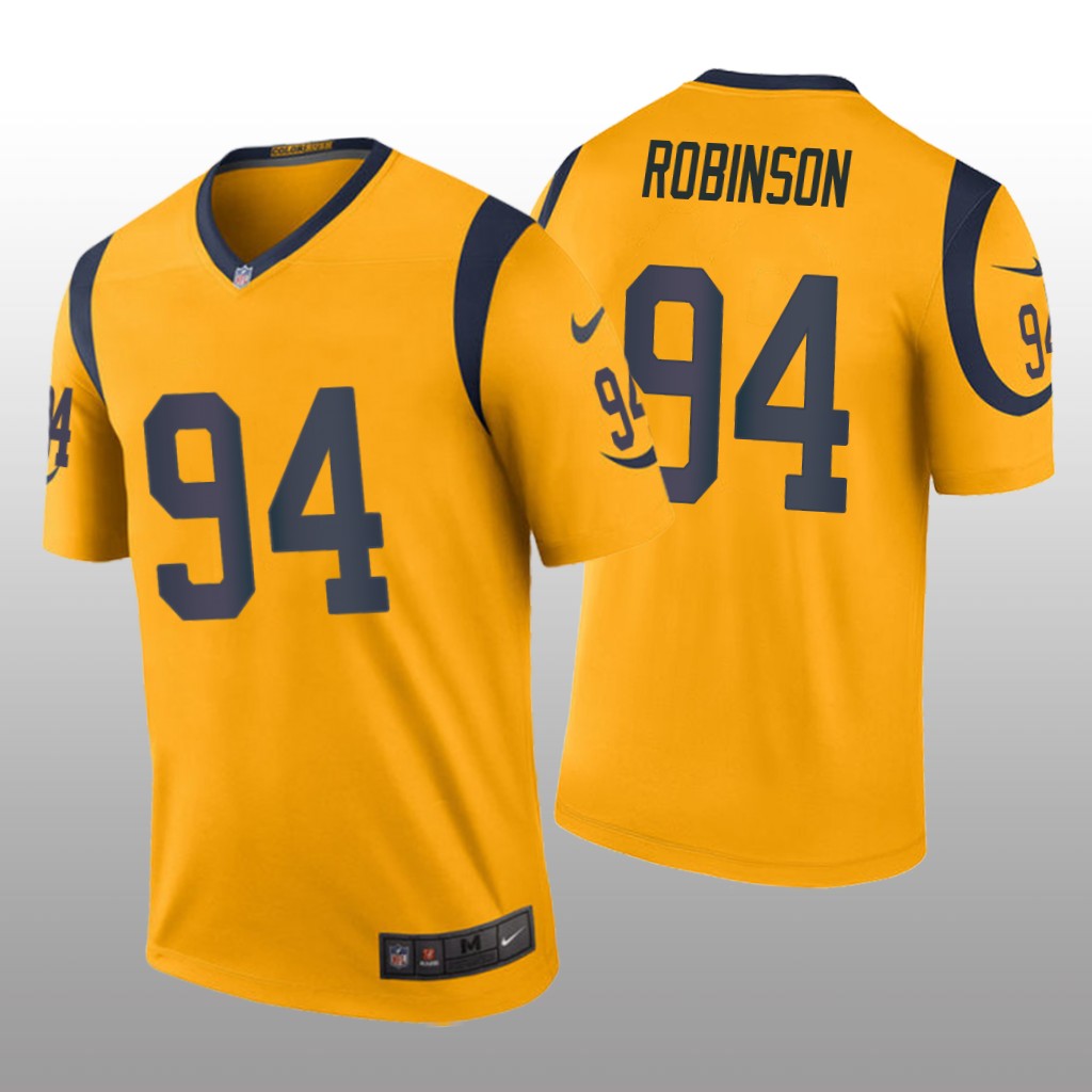 Los Angeles Rams A'Shawn Robinson Gold Jersey Color Rush Legend - Men's