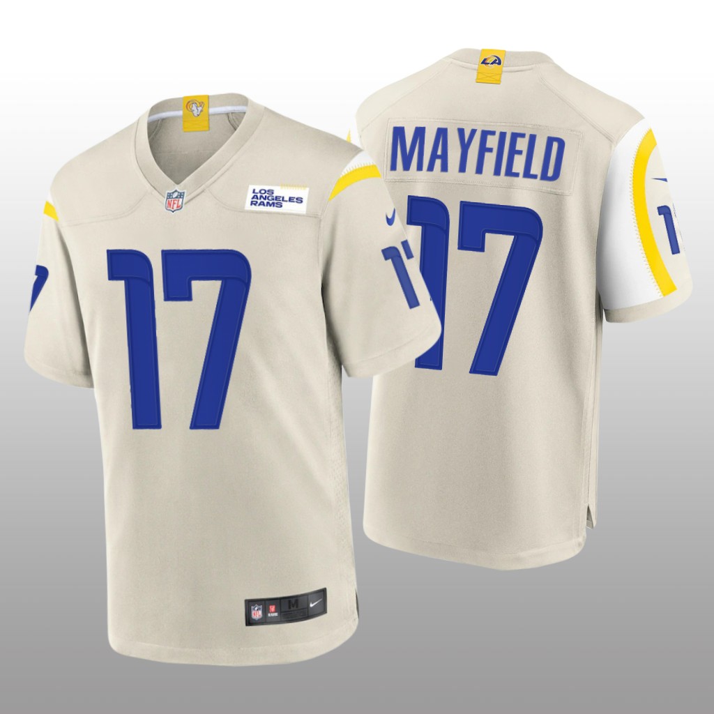 Los Angeles Rams Baker Mayfield Bone Jersey Game - Men's