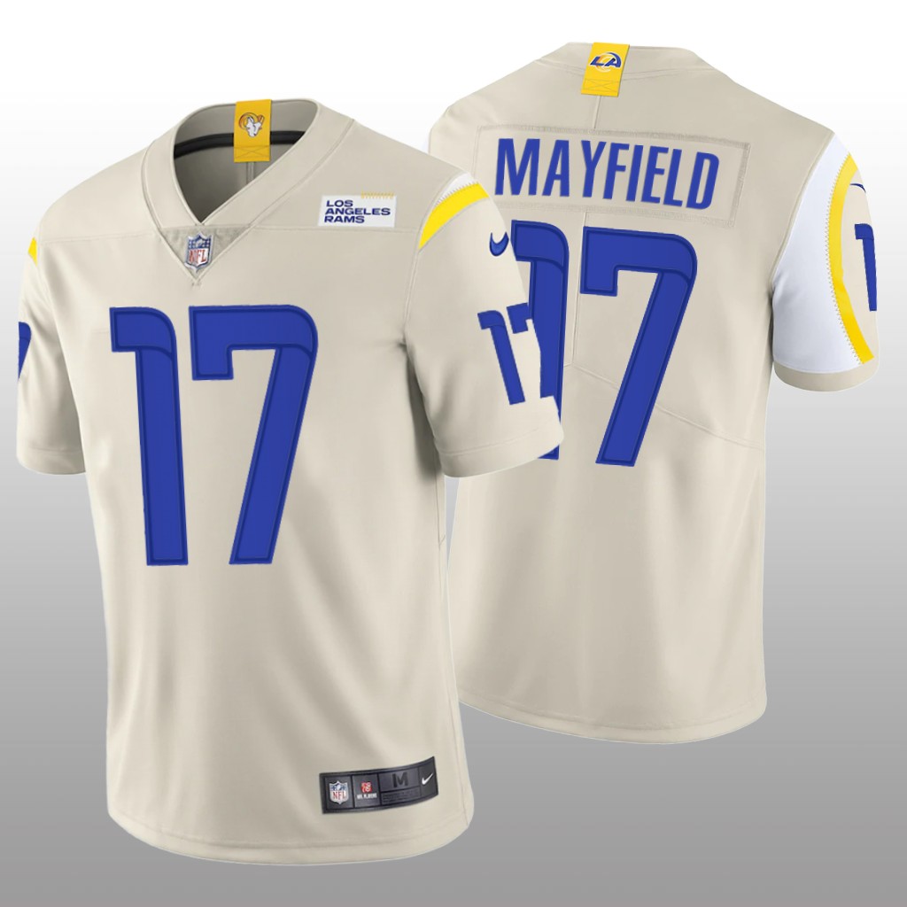 Los Angeles Rams Baker Mayfield Bone Jersey Vapor Limited - Men's