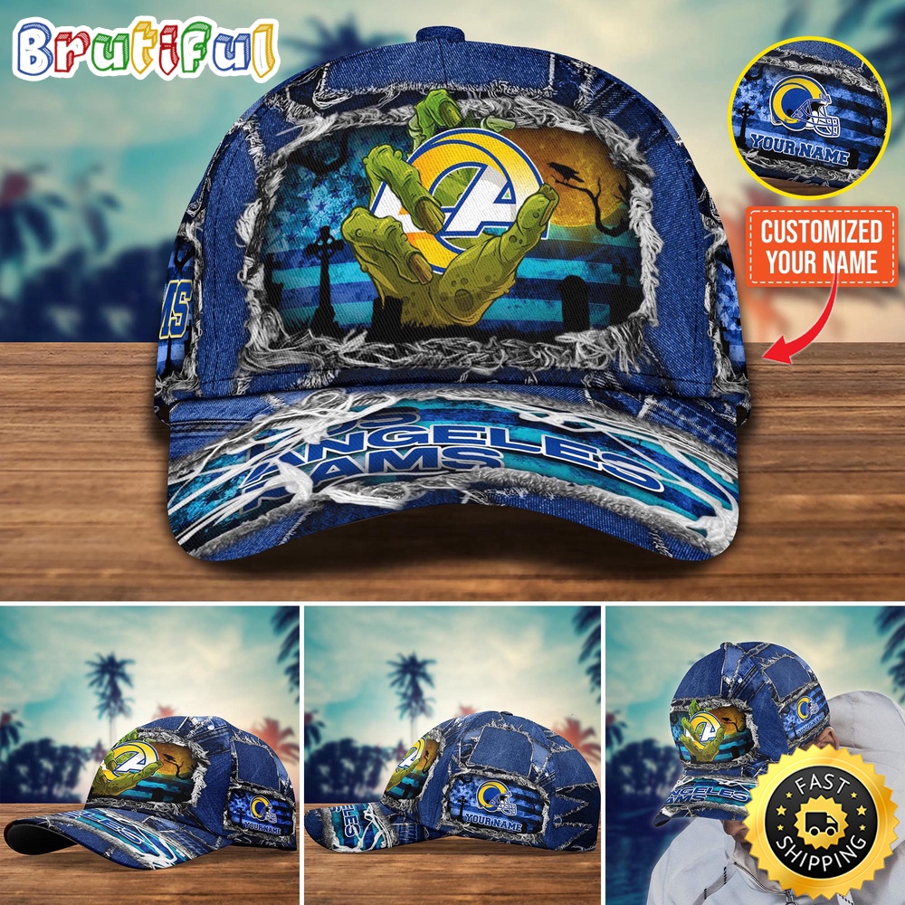 Los Angeles Rams Baseball Cap Halloween Cap Customize For This Season