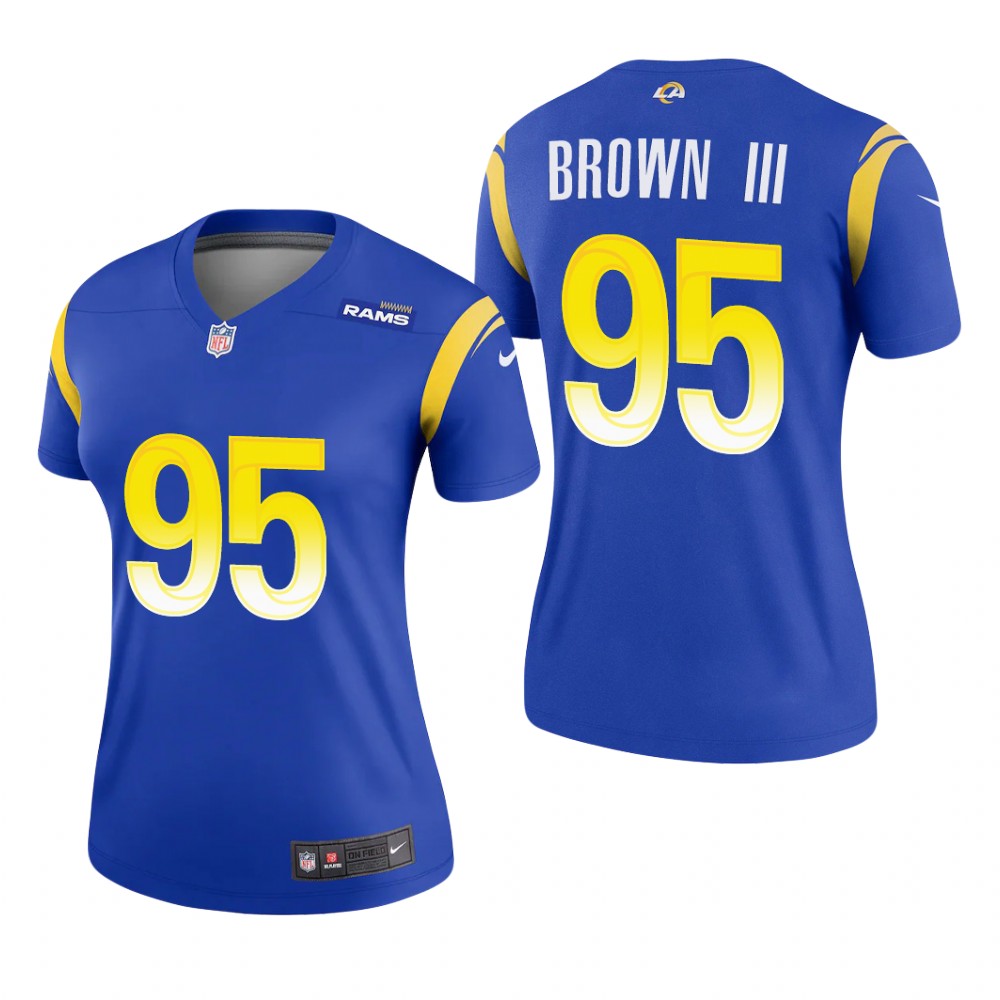 Los Angeles Rams Bobby Brown III Royal Jersey Legend - Women's