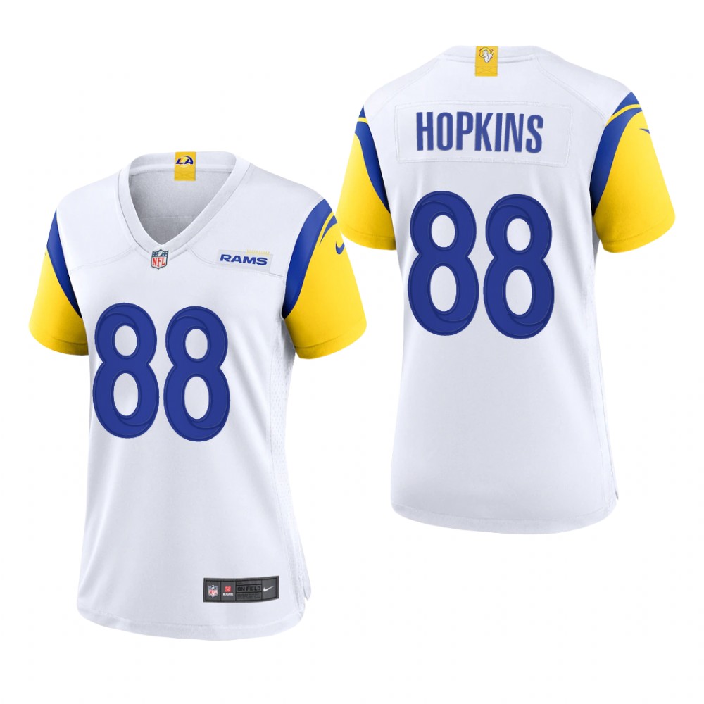 Los Angeles Rams Brycen Hopkins White Jersey Alternate Game - Women's