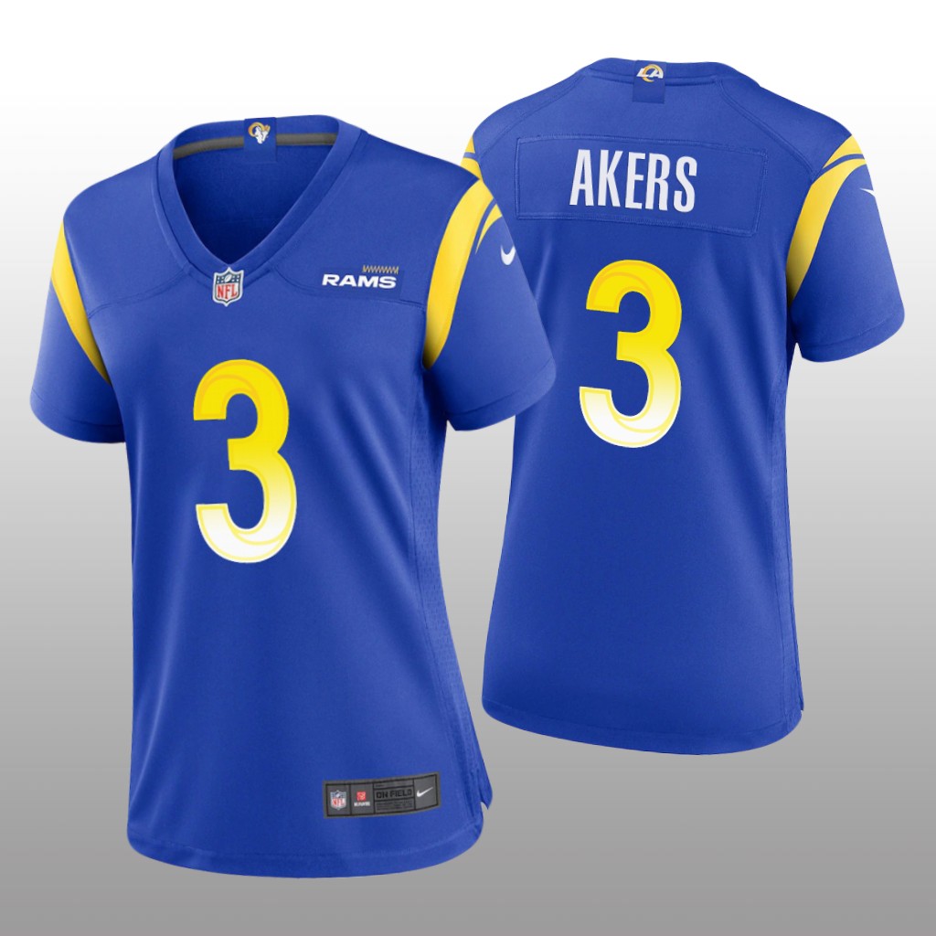 Los Angeles Rams Cam Akers Royal Jersey Game - Women's