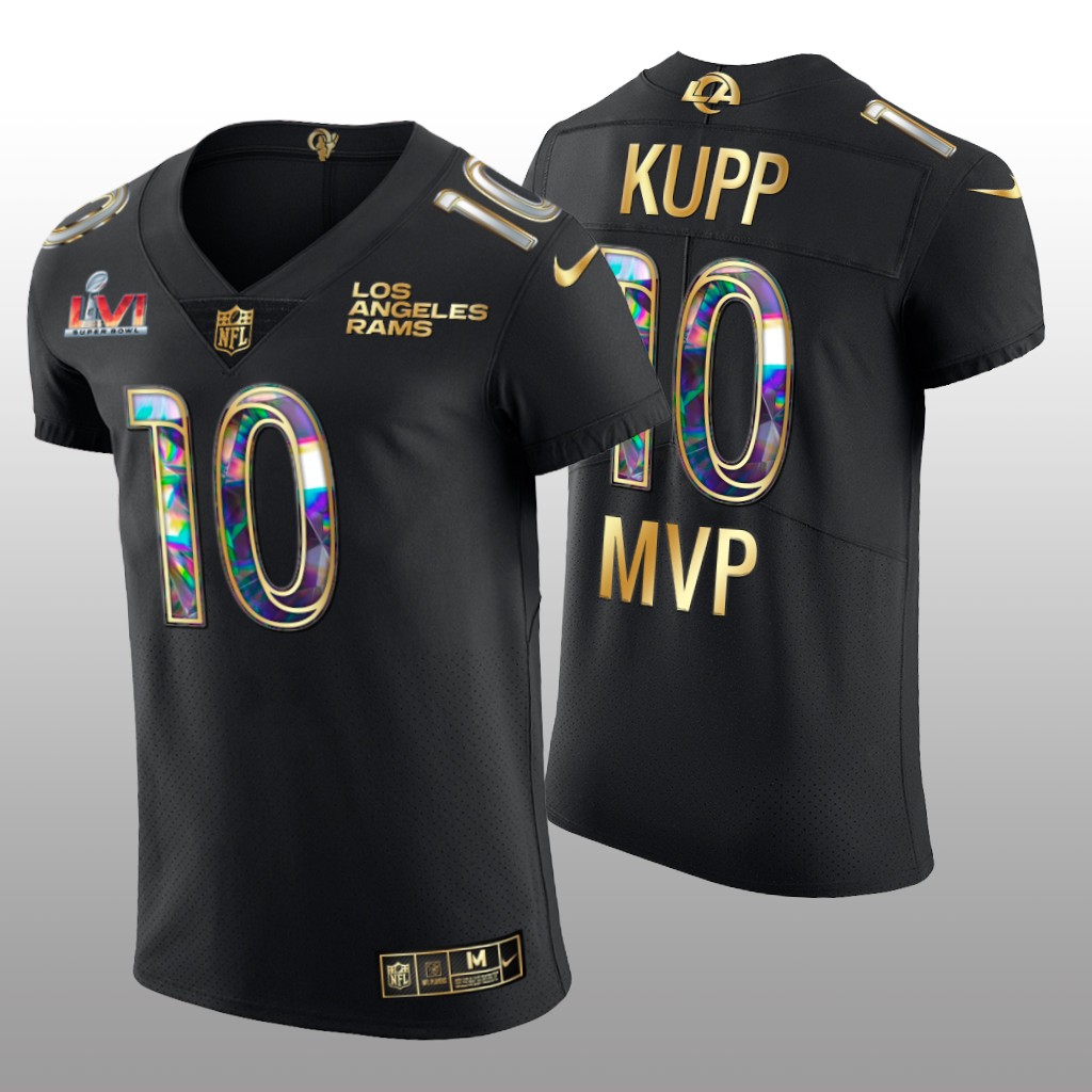 Los Angeles Rams Cooper Kupp Black Golden Edition Super Bowl LVI MVP - Men's