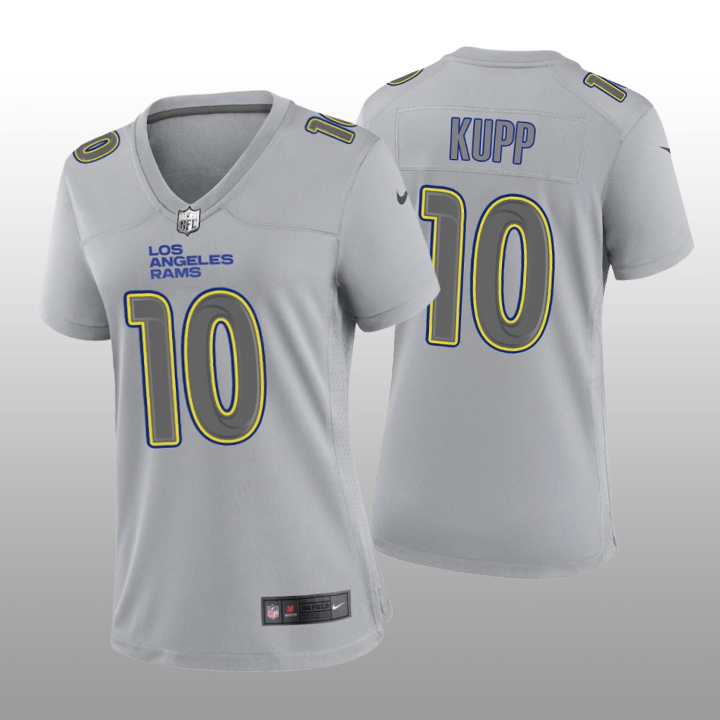 Los Angeles Rams Cooper Kupp Gray Jersey Atmosphere Fashion Game - Women's