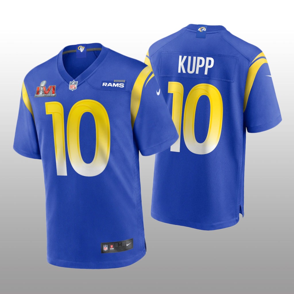 Los Angeles Rams Cooper Kupp Royal Game Jersey Super Bowl LVI - Men's