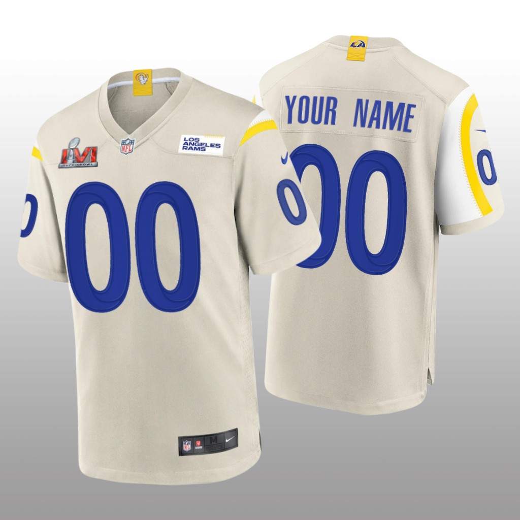 Los Angeles Rams Custom Bone Game Jersey Super Bowl LVI - Men's
