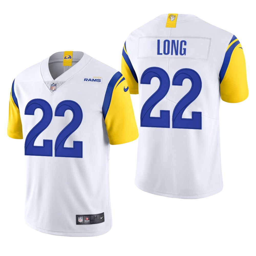 Los Angeles Rams David Long White Jersey Vapor Limited - Men's