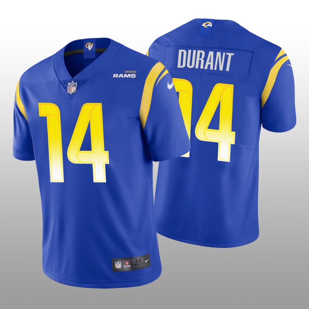 Los Angeles Rams Decobie Durant Royal Jersey Vapor Limited - Men's