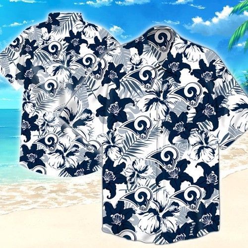 Los Angeles Rams Hawaiian Button-Up Shirt