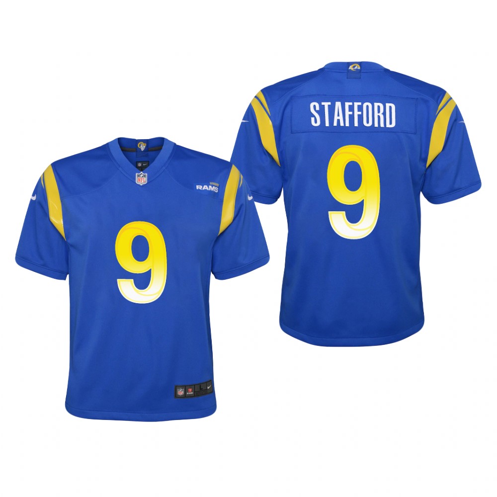 Los Angeles Rams Matthew Stafford Royal Jersey Game - Youth