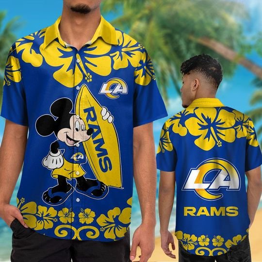 Los Angeles Rams Mickey Hawaiian Shirt