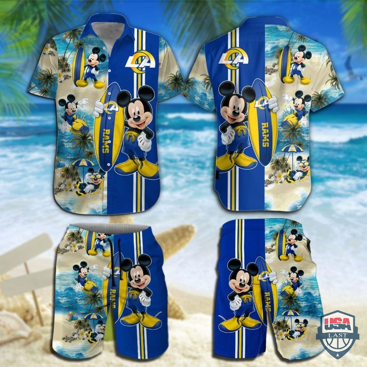 Los Angeles Rams Mickey Mouse Hawaiian Shirt