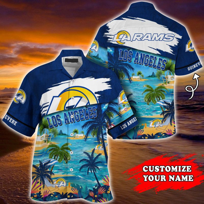 Los Angeles Rams NFL Customized Summer – Hawaii Shirt For This Season – Gift For Sport Lovers