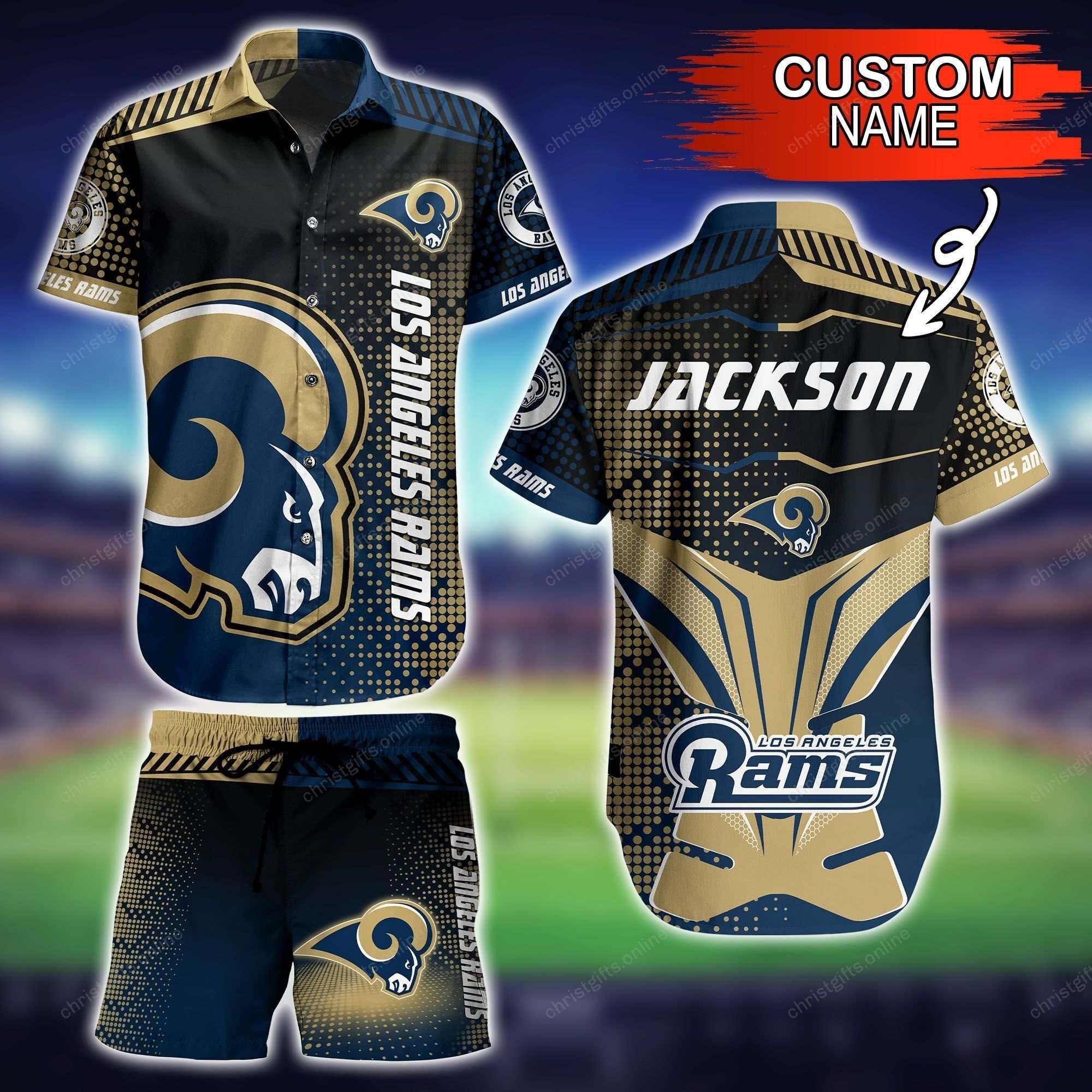 Los Angeles Rams Nfl Personalize Hawaii Shirt Style