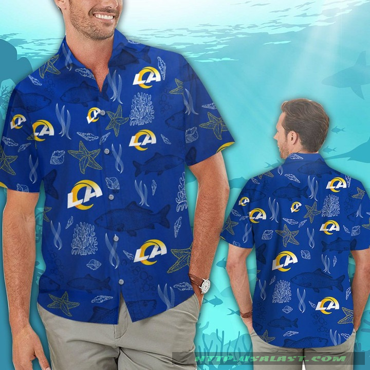 Los Angeles Rams Ocean Fishes Hawaiian Shirt