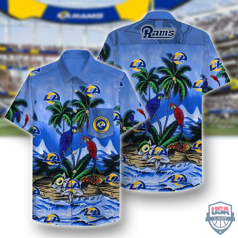 Los Angeles Rams Parrots Couple Hawaiian Shirt