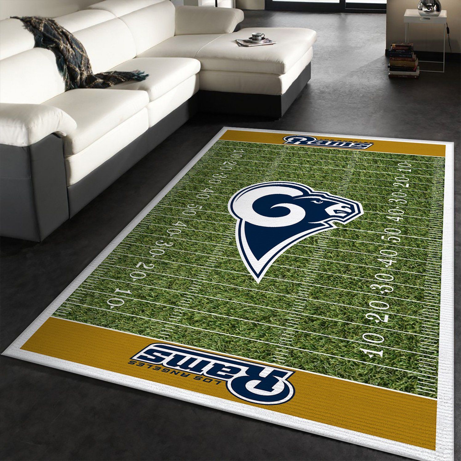 Los Angeles Rams Rectangle Rug – Custom Size And Printing