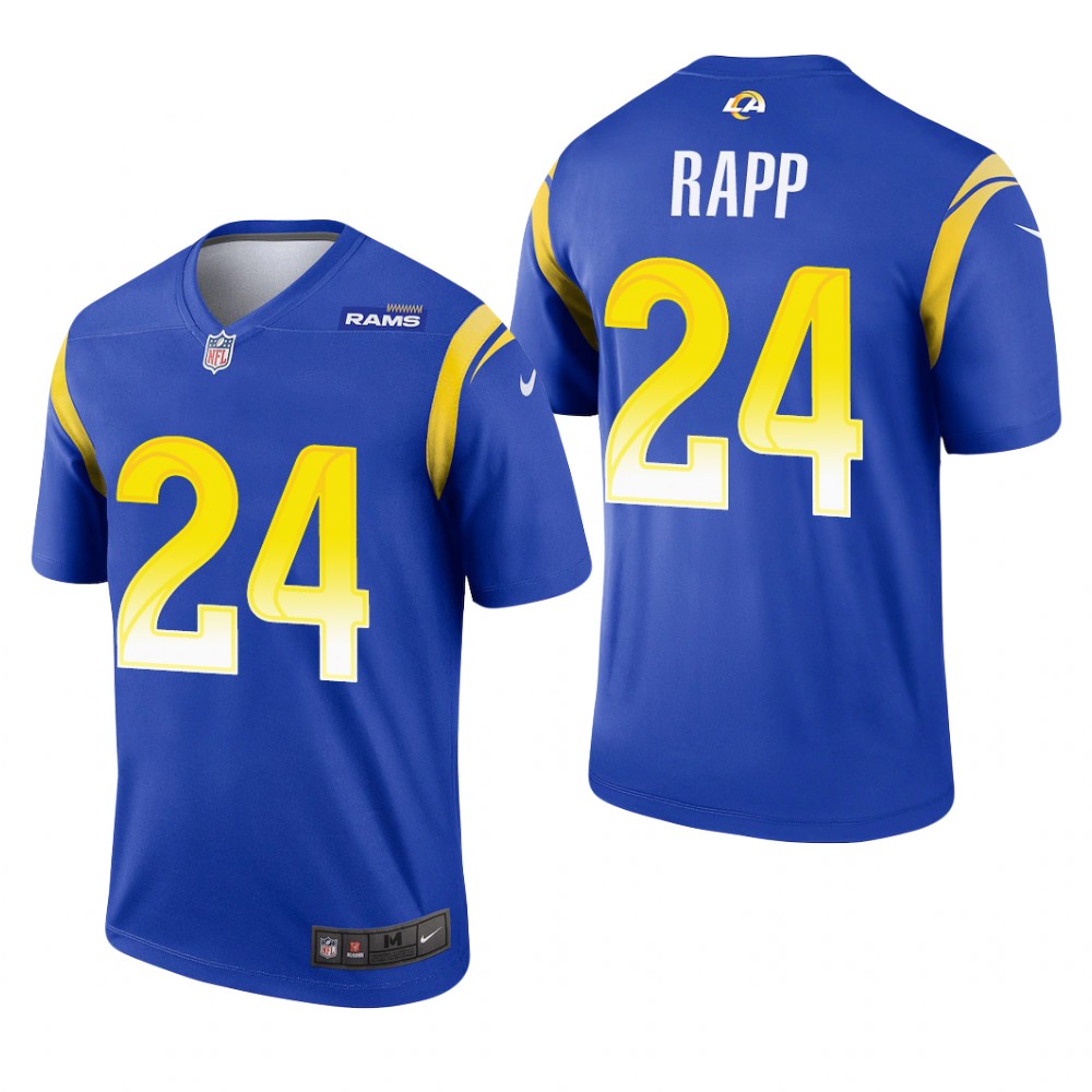 Los Angeles Rams Taylor Rapp Royal Jersey Legend - Men's