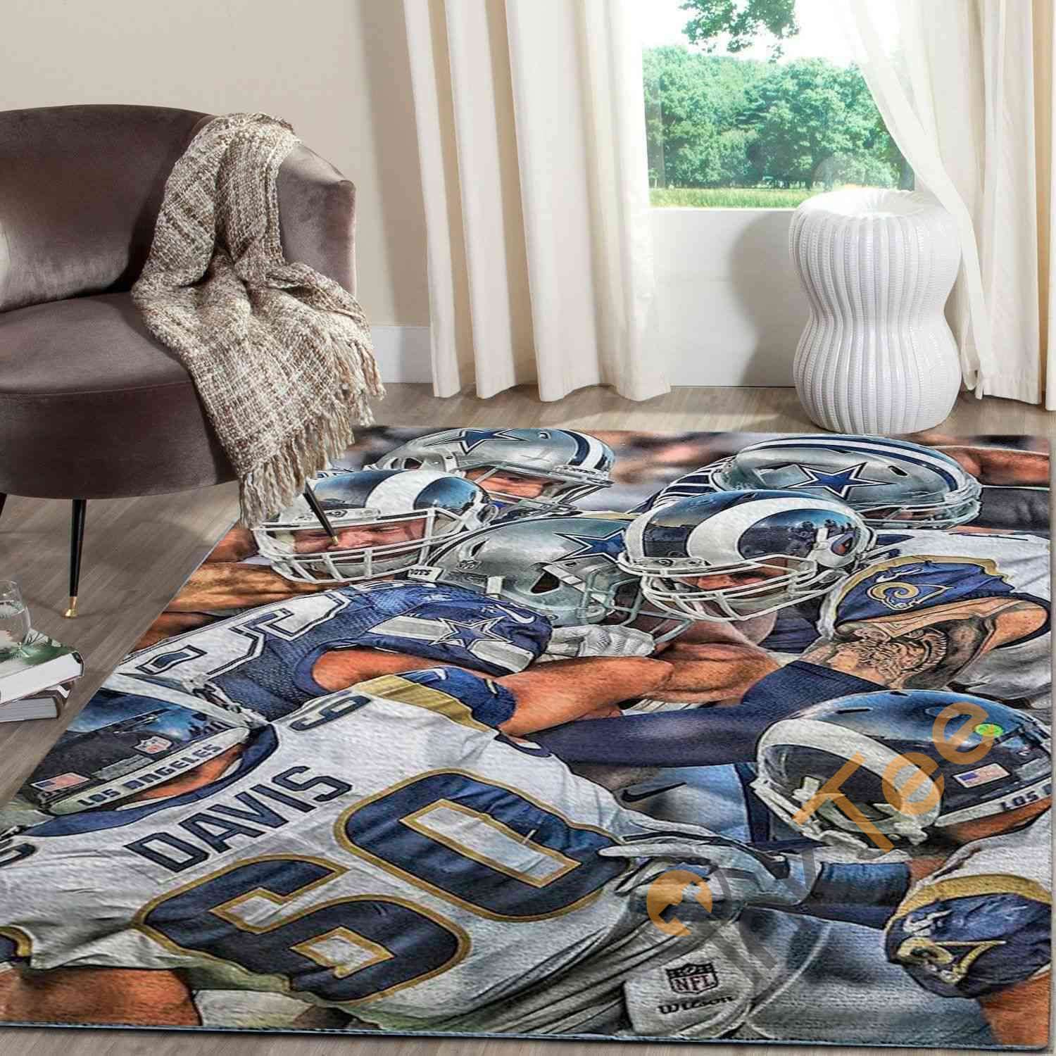 Los Angeles Rams Team Area Rectangle Rug