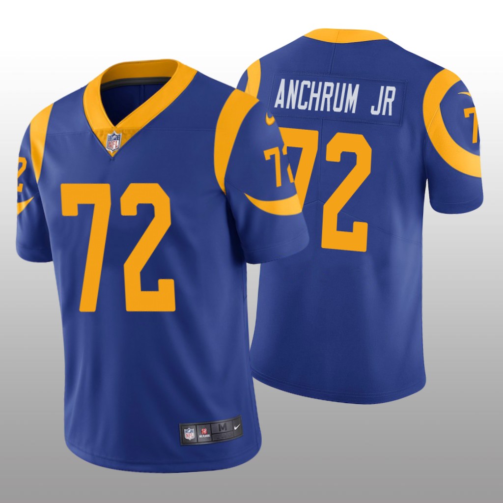 Los Angeles Rams Tremayne Anchrum Jr. Royal Jersey Vapor Limited - Men's
