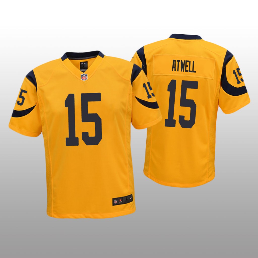 Los Angeles Rams Tutu Atwell Gold Jersey Color Rush Game - Youth