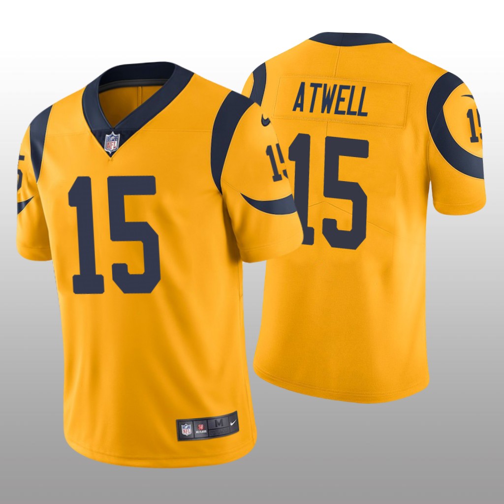 Los Angeles Rams Tutu Atwell Gold Jersey Color Rush Limited - Men's