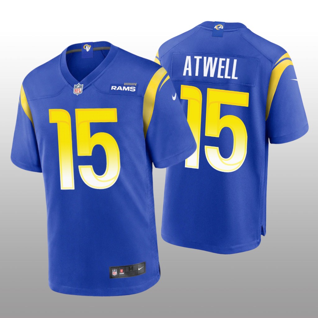 Los Angeles Rams Tutu Atwell Royal Jersey Game - Men's