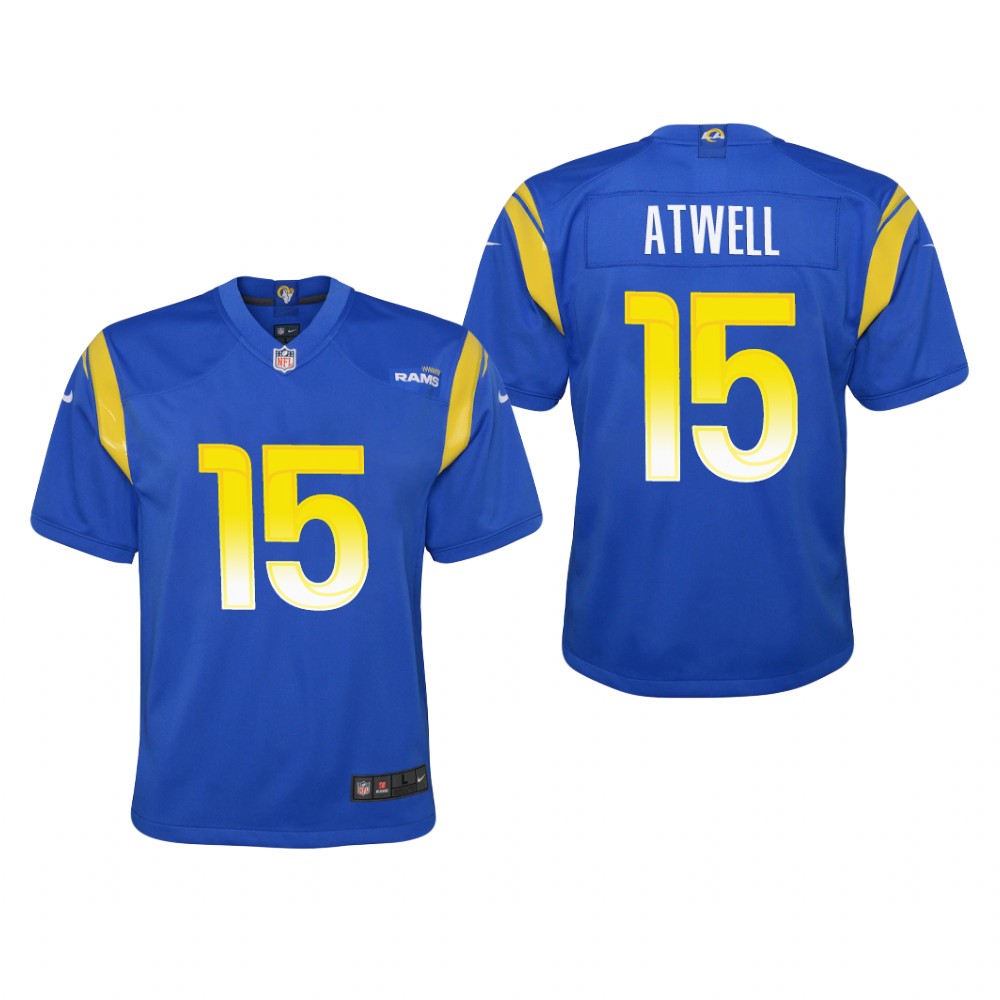 Los Angeles Rams Tutu Atwell Royal Jersey Game - Youth