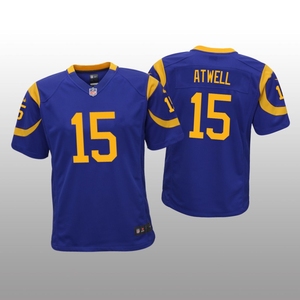 Los Angeles Rams Tutu Atwell Royal Jersey Game - Youth