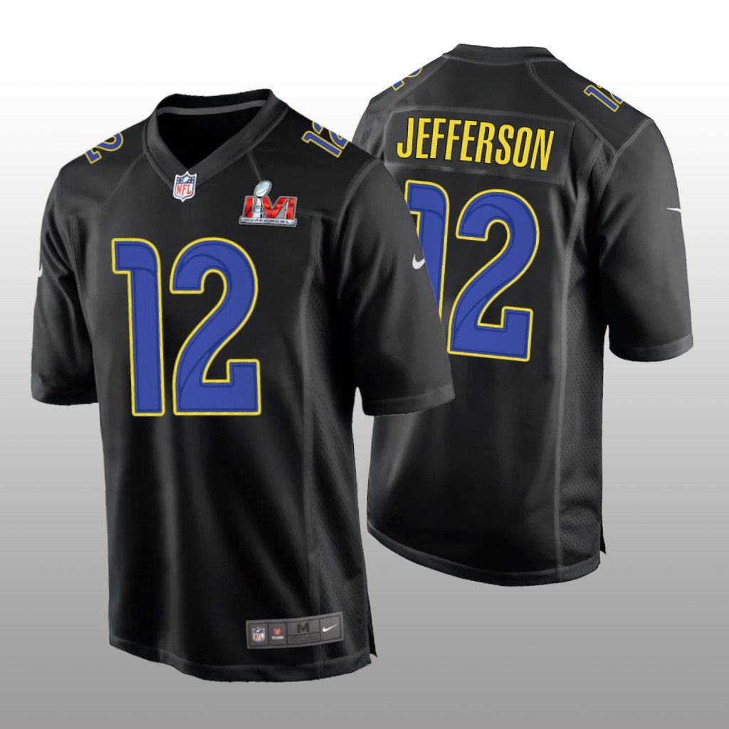 Los Angeles Rams Van Jefferson Black Game Fashion Jersey Super Bowl LVI