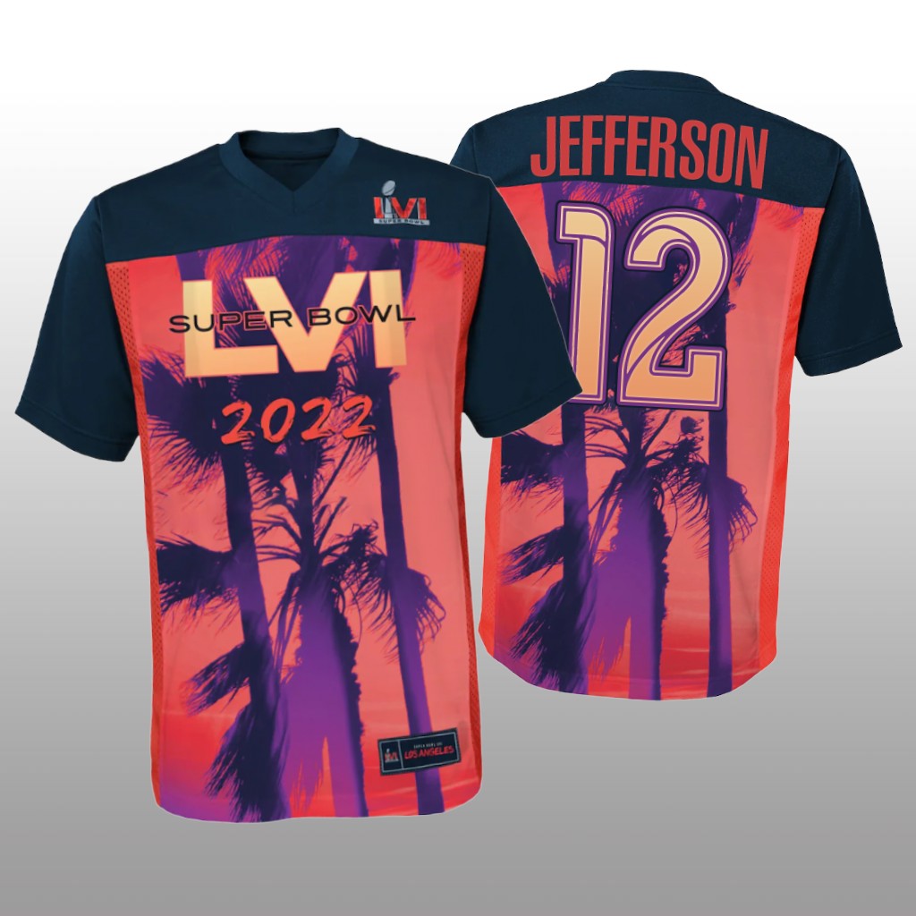 Los Angeles Rams Van Jefferson Red Black Game Jersey Super Bowl LVI