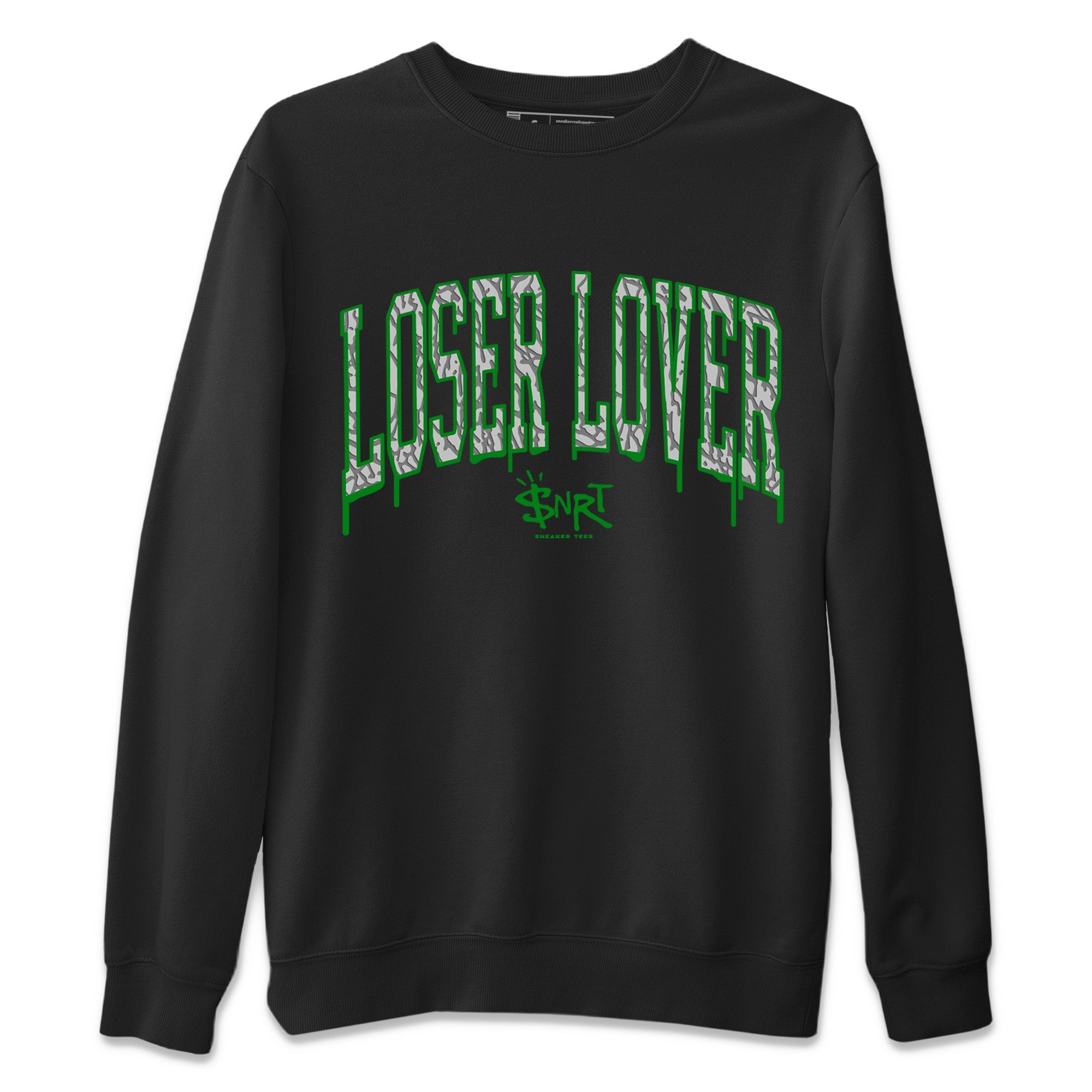 Loser Lover Letter Unisex Sweater – Air Jordan 3 Lucky Green, Sneakers Matching Sweater