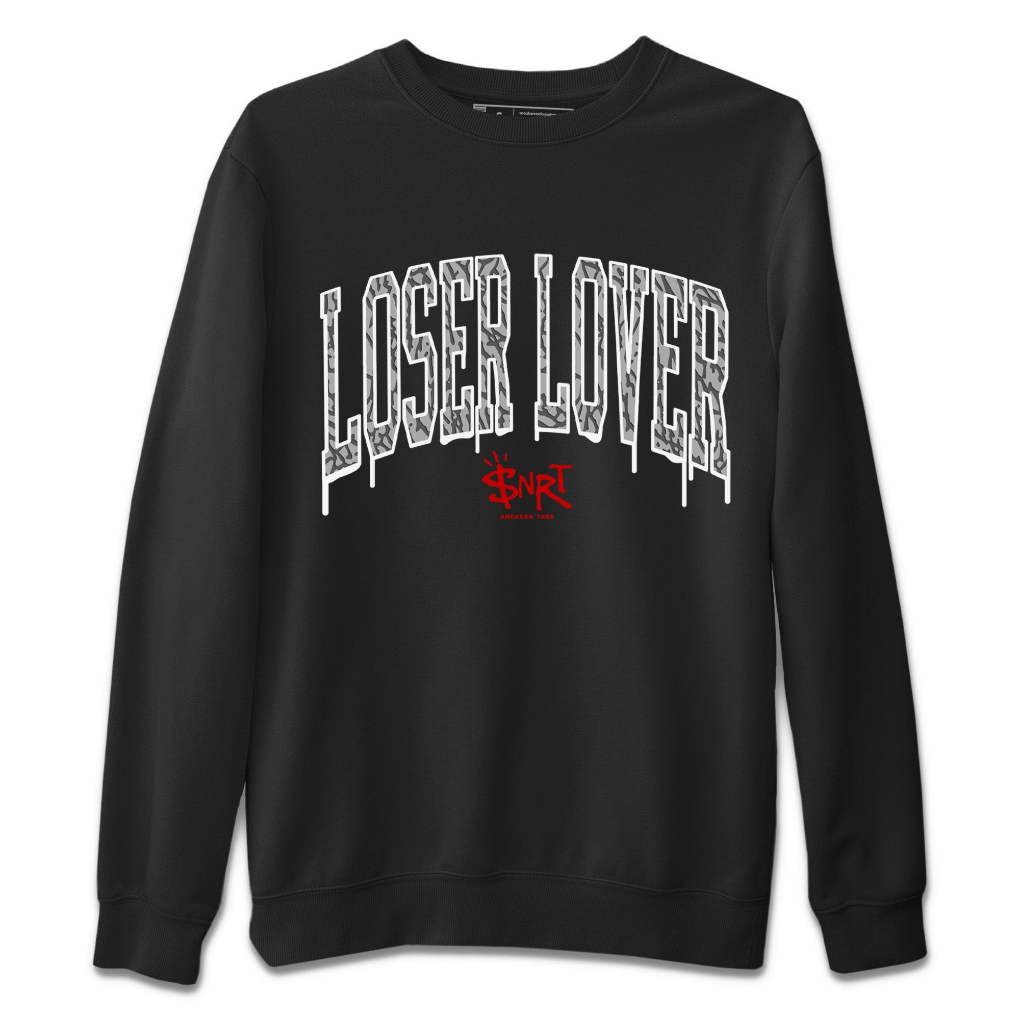 Loser Lover Letter Unisex Sweater – Air Jordan 3 White Cement, Sneakers Matching Sweater