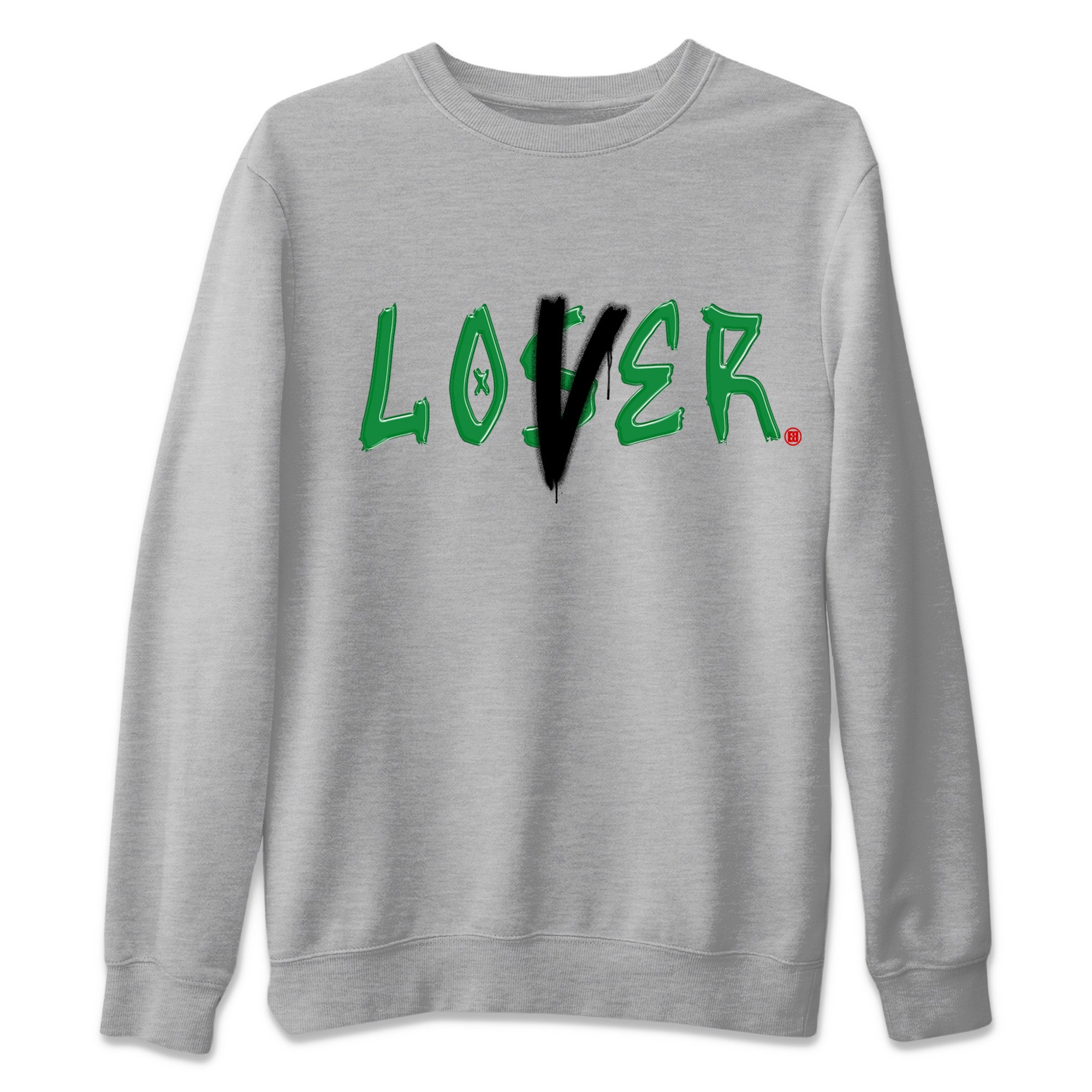Loser Lover Unisex Sweater – Air Jordan 3 Lucky Green, Sneakers Matching Sweater