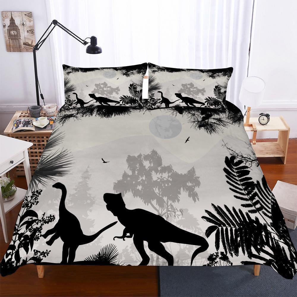 Lost World Jurassic Park 3D Digital Print Dinosaur Pattern Variousizes Pieces Of 3D Customized Duvet Cover Bedding Set